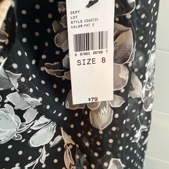 ALYX black dress with Floral overlay - Picture 7 of 10